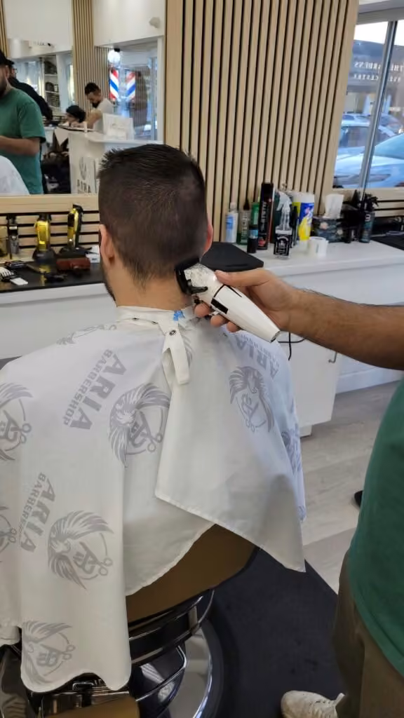 Beard trim service at Aria Barbershop in Cambridge